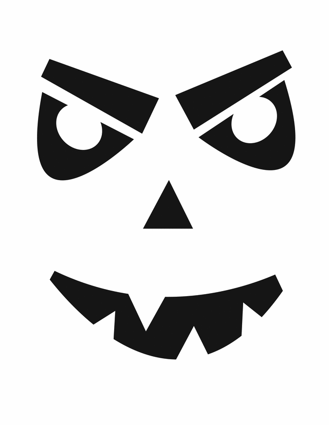 Scary Face - Free Printable Coloring Pages