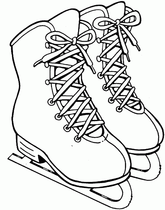 ice skating coloring pages for kids - photo #12