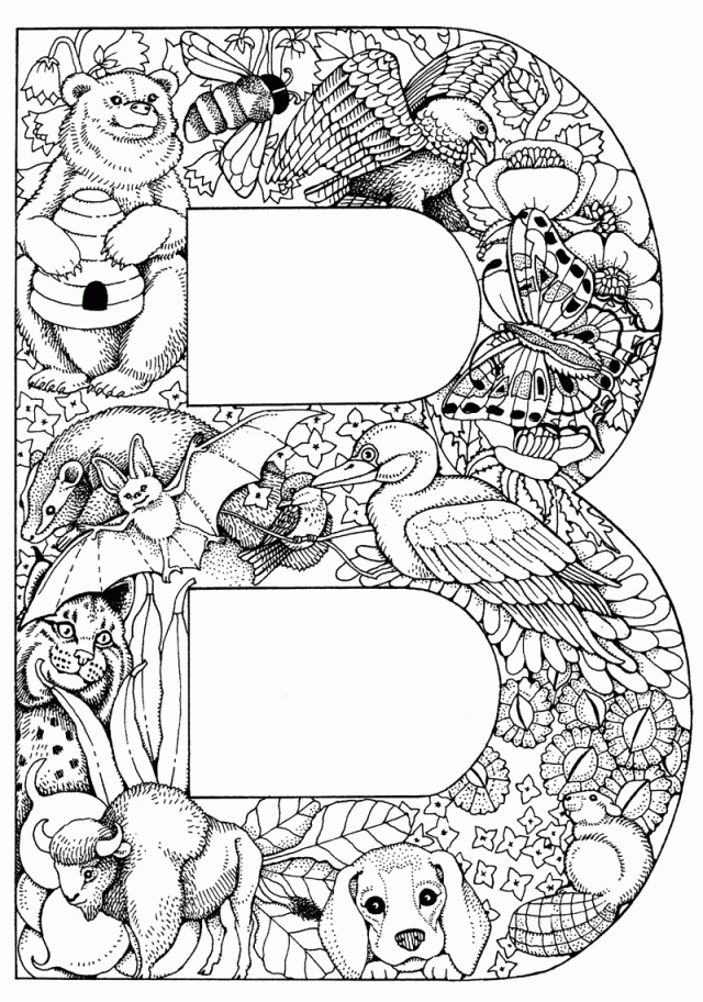 Free Coloring Pages Alphabet - Coloring Pages