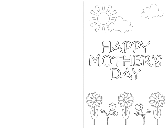 Createacard Mother39s Day flowers Free Printable