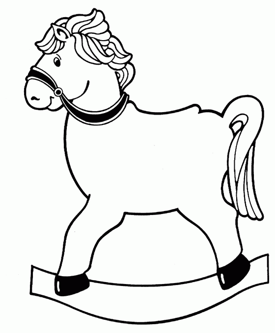 Rocking horse - Free Printable Coloring Pages