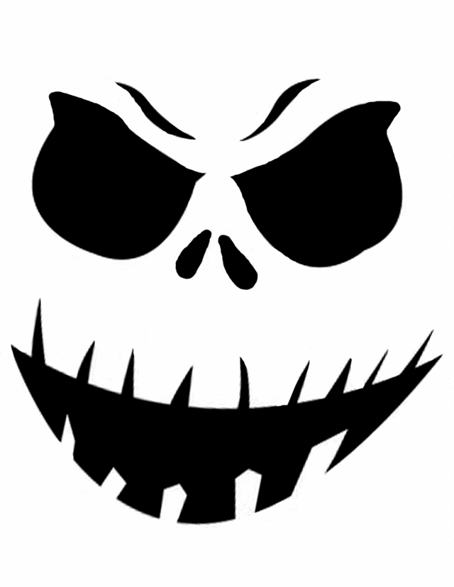 Super scary face Free Printable Coloring Pages
