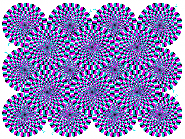 Optical illusions: Spinning discs