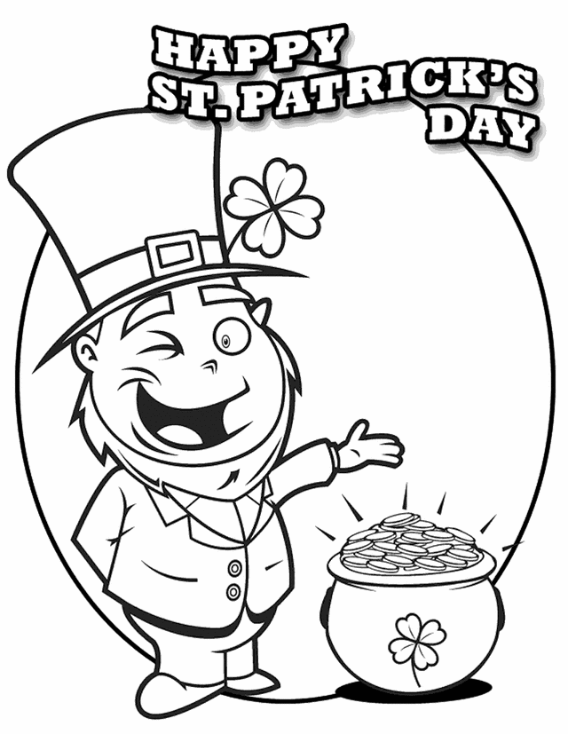 St Patricks Day Coloring Pages Printable 9