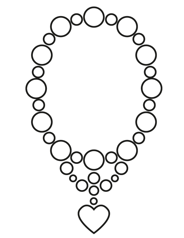 Download Wedding Necklace - Free Printable Coloring Pages