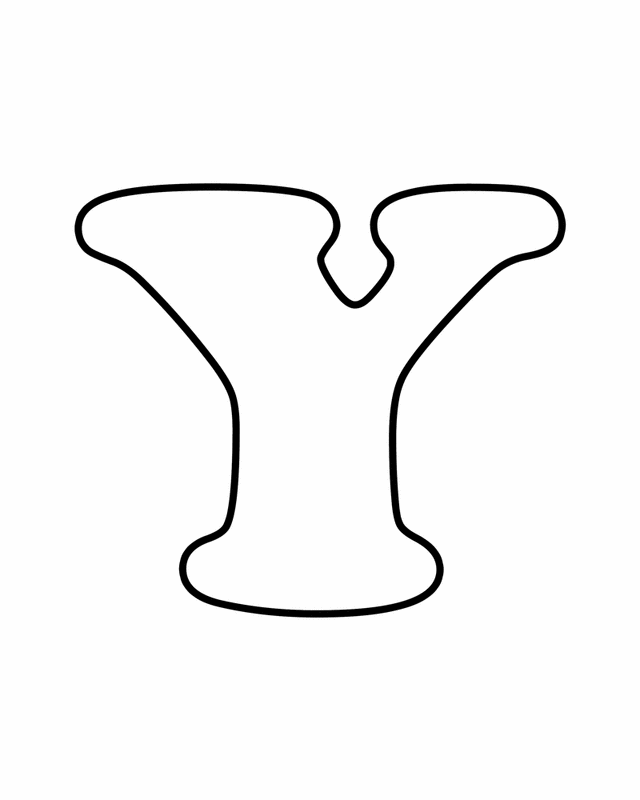 letter y free printable coloring pages