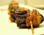 Gorgonzola stuffed bacon wrapped dates