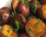 Baked New Red Potatoes with Basil