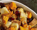 Bread Stuffing with Cranberries and Sweet Potatoes