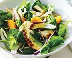 Chicken, Peach and Spinach Salad