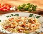 Chicken and shrimp carbonara