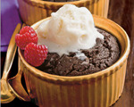 Low-fat mocha pudding cakes