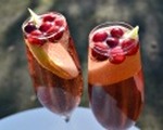 Fresh cranberry pear Bellini