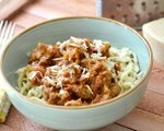 Homemade vegetarian meat sauce recipe