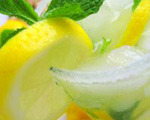 Minty ginger lemonade