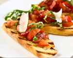 Sweet pepper bruschetta