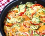 Zucchini and Corn Omelet